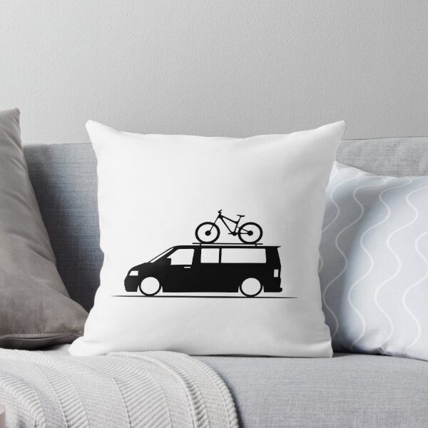 Item preview,  T5 Transporter Van With Roof Bike Silhouette – Minimalist Design designed and sold by lowboxgarage.
