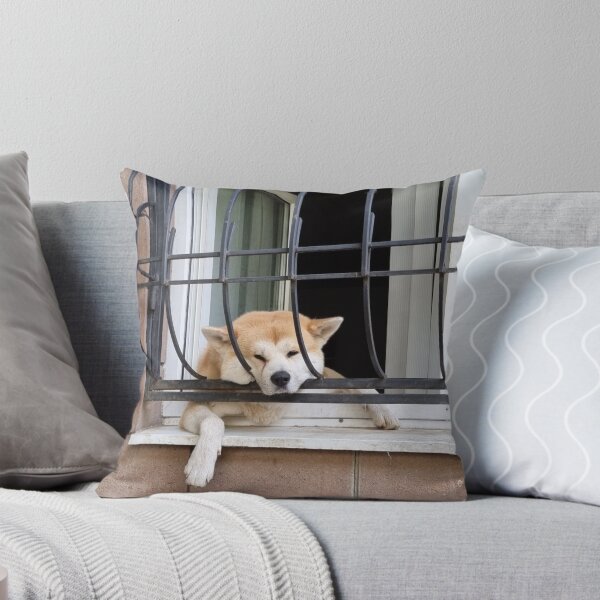 Item preview, Shiba Inu Peeking Through Window designed and sold by VanGaldo.
