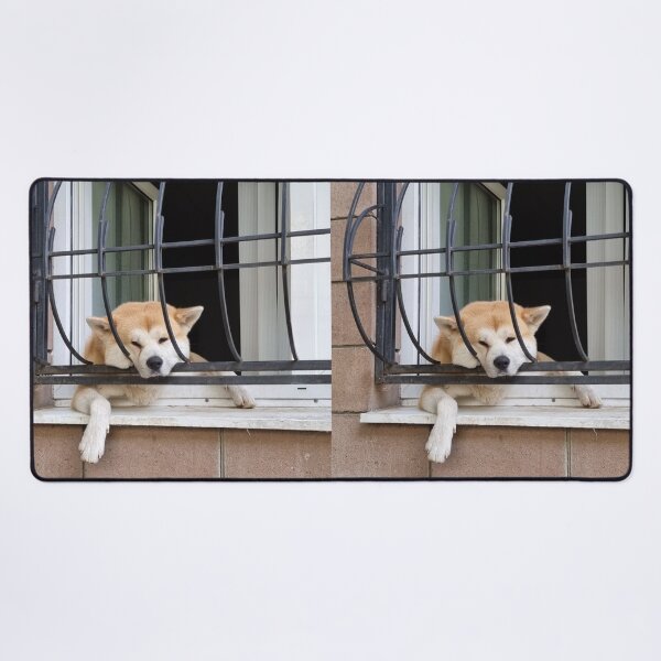Item preview, Shiba Inu Peeking Through Window designed and sold by VanGaldo.