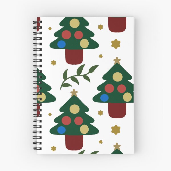 Item preview, Christmas Tree Bauble Pattern — Festive Green Gold Red Holiday Repeat Design designed and sold by HopeAndHustle.
