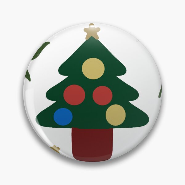 Item preview, Christmas Tree Bauble Pattern — Festive Green Gold Red Holiday Repeat Design designed and sold by HopeAndHustle.