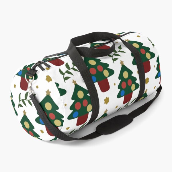Item preview, Christmas Tree Bauble Pattern — Festive Green Gold Red Holiday Repeat Design designed and sold by HopeAndHustle.
