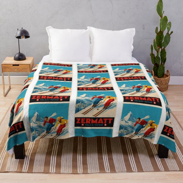 Item preview, Vintage Zermatt Poster designed and sold by lizettis.
