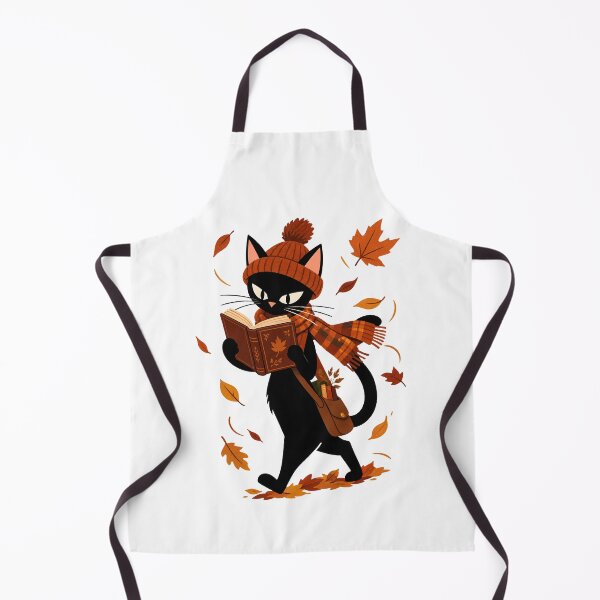 Item preview, Black Cat Reading Book Cozy Autumn Bookish Gift designed and sold by Artycom.