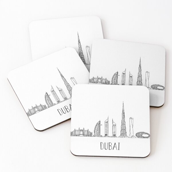Item preview, Dubai Skyline Minimalist Line Art designed and sold by MinimalLine.