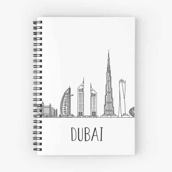 Item preview, Dubai Skyline Minimalist Line Art designed and sold by MinimalLine.