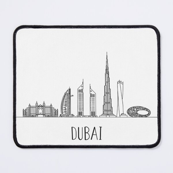 Item preview, Dubai Skyline Minimalist Line Art designed and sold by MinimalLine.