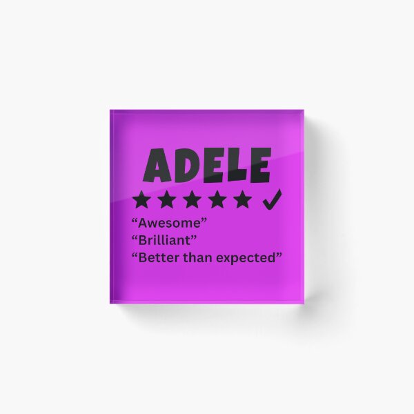Item preview, Adele Review designed and sold by glowdesigns.