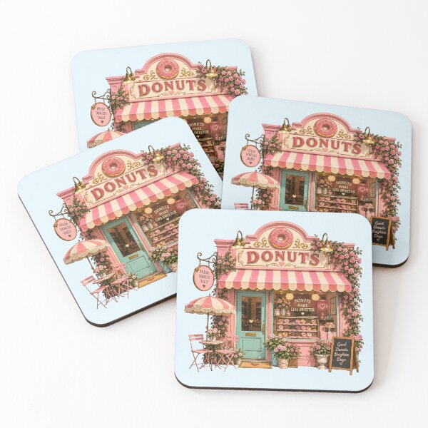 Item preview, Vintage Donut Shop | Pink Retro Bakery & Cute Cottagecore Donut Aesthetic designed and sold by TheStephanieRome.