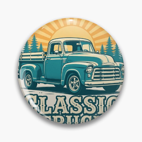 Artikelvorschau, Klassischer Pickup-Truck, Vintage entworfen und verkauft von Dudas Garage & Outdoors.