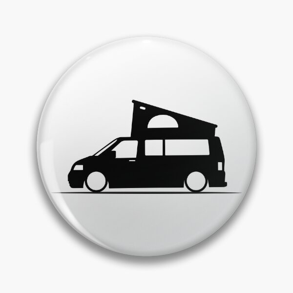 Item preview, T5 Transporter Van With Roof Tent Silhouette – Minimalist Design designed and sold by lowboxgarage.