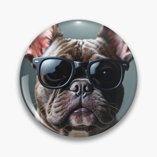 Item preview, Cool Chocolate French Bulldog in Sunglasses designed and sold by VFXguy.