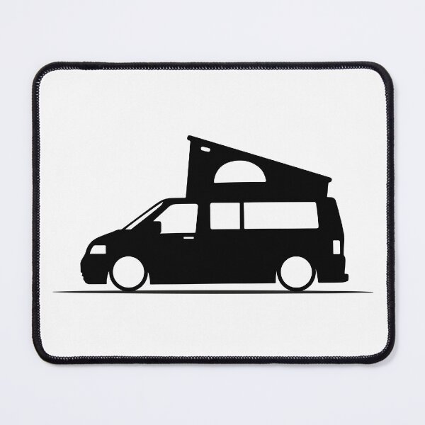 Item preview, T5 Transporter Van With Roof Tent Silhouette – Minimalist Design designed and sold by lowboxgarage.