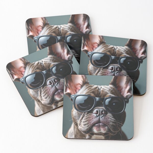 Item preview, Cool Chocolate French Bulldog in Sunglasses designed and sold by VFXguy.