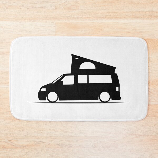 Item preview, T5 Transporter Van With Roof Tent Silhouette – Minimalist Design designed and sold by lowboxgarage.