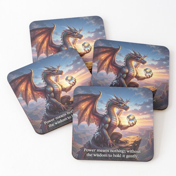 Item preview, Wisdom of the Dragon Power and Strength Quote designed and sold by yosmosverse .