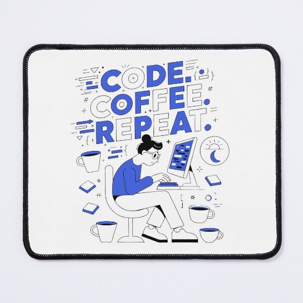 Item preview, Code Coffee Repeat Funny Programmer Coding Developer T-Shirt designed and sold by Design-Pro-21.