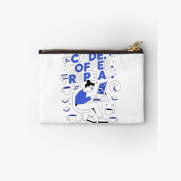 Item preview, Code Coffee Repeat Funny Programmer Coding Developer T-Shirt designed and sold by Design-Pro-21.