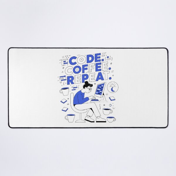 Item preview, Code Coffee Repeat Funny Programmer Coding Developer T-Shirt designed and sold by Design-Pro-21.