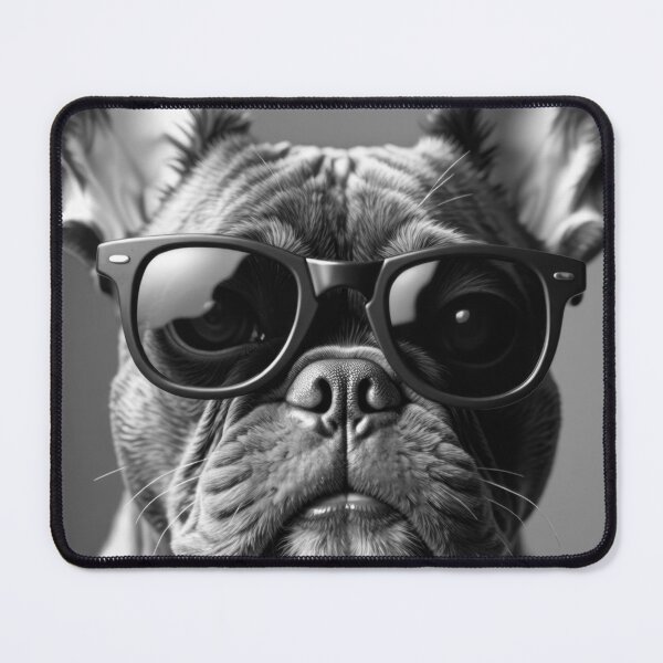 Item preview, Cool B&W Chocolate French Bulldog in Sunglasses designed and sold by VFXguy.