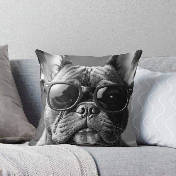 Item preview, Cool B&W Chocolate French Bulldog in Sunglasses designed and sold by VFXguy.