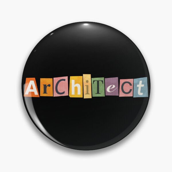 Item preview, Architect – Colorful Collage Typography Sticker designed and sold by tviyluv.