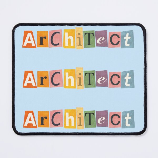 Item preview, Architect – Colorful Collage Typography Sticker designed and sold by tviyluv.