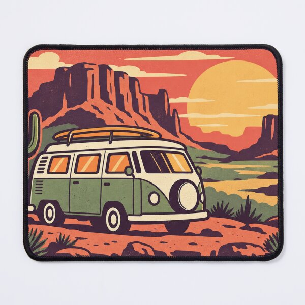 Item preview, Retro Desert Camper Road Trip Badge designed and sold by Everyday Motif.