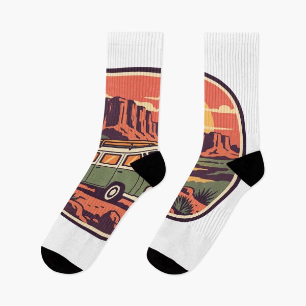 Item preview, Retro Desert Camper Road Trip Badge designed and sold by Everyday Motif.