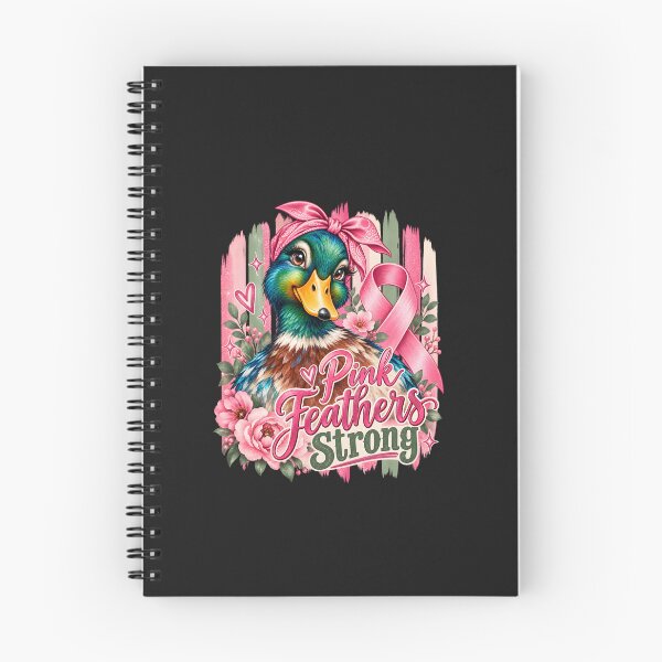 Artikelvorschau, Pink Feathers Strong Duck – Brustkrebsbewusstsein entworfen und verkauft von Lozarux.