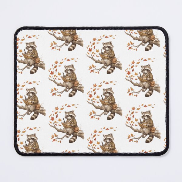 Item preview, Autumn Scholar Raccoon Writing designed and sold by Tiffany Roy.