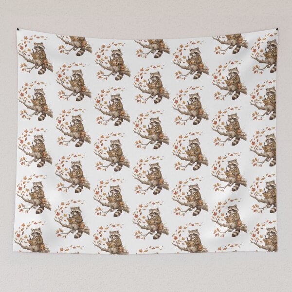 Item preview, Autumn Scholar Raccoon Writing designed and sold by Tiffany Roy.