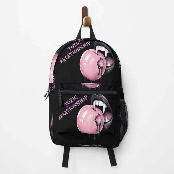 Item preview, Toxic Relationship Gothic Vampire Lips Pink Apple Emblem designed and sold by CraftyValley.