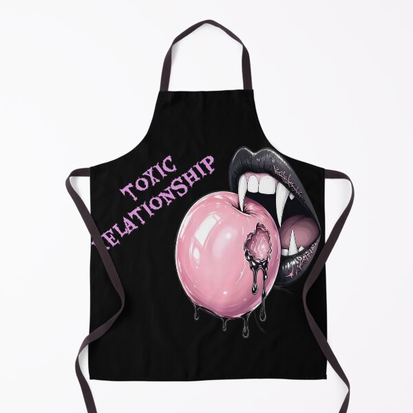 Item preview, Toxic Relationship Gothic Vampire Lips Pink Apple Emblem designed and sold by CraftyValley.