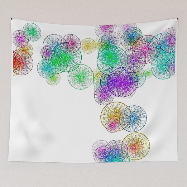 Item preview, White dandelions lines designed and sold by Yamy Morrell Art and Design.