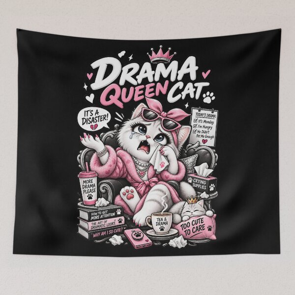 Item preview, Drama Queen Cat  designed and sold by Meow Story .