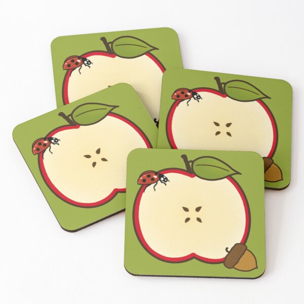 Item preview, Apple, Acorn and Lady Bug  designed and sold by sentementomori.