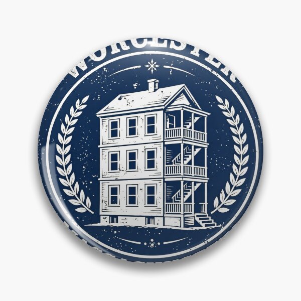 Item preview, Worcester Massachusetts Vintage Badge designed and sold by Dudas Garage & Outdoors.