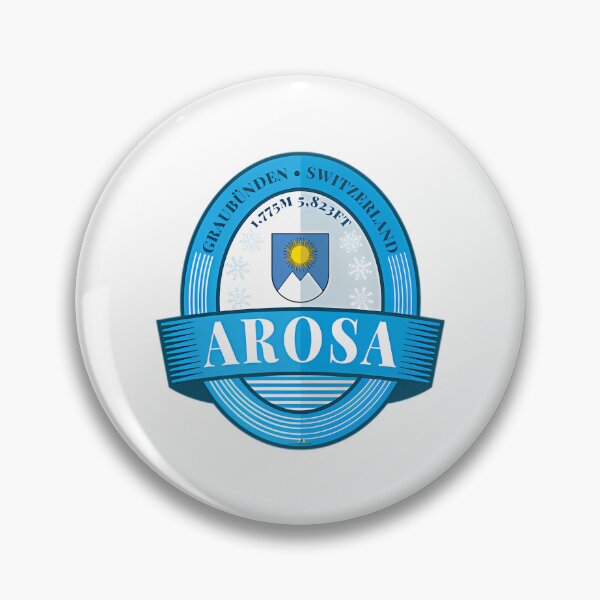 Item preview, Arosa Ski Switzerland Skiing Alps Sticker  designed and sold by flamesnejme.