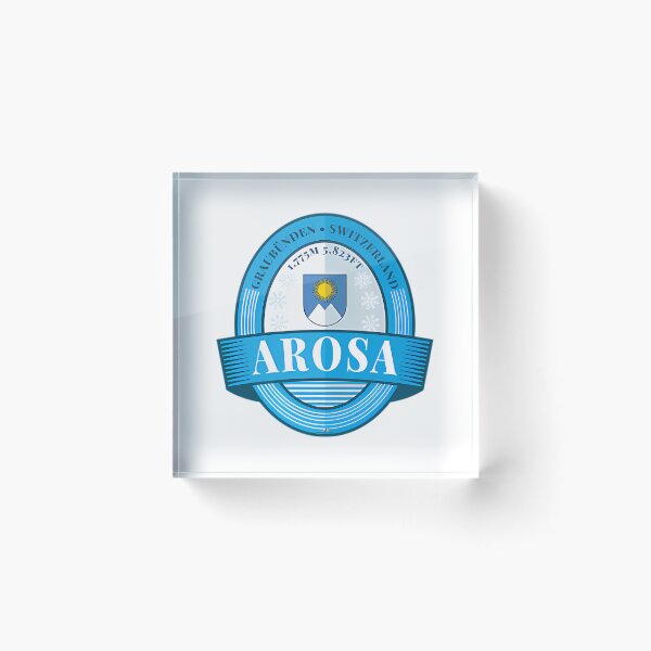 Item preview, Arosa Ski Switzerland Skiing Alps Sticker  designed and sold by flamesnejme.