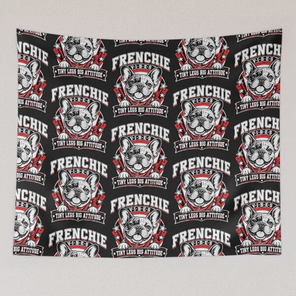 Item preview, Frenchie Vibes Tiny Legs Big Attitude designed and sold by Lozarux.