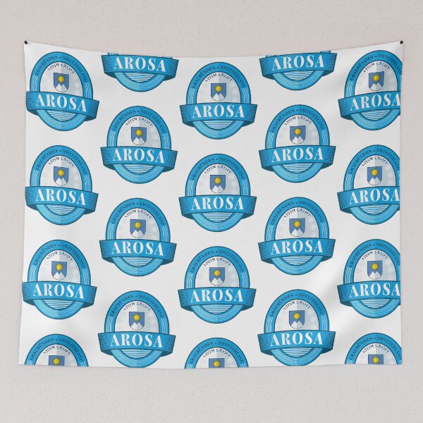 Item preview, Arosa Ski Switzerland Skiing Alps Sticker  designed and sold by flamesnejme.