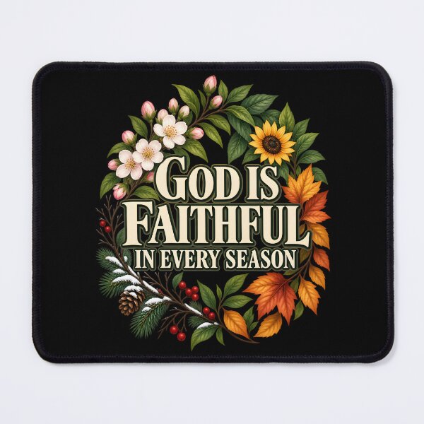 Item preview, God Is Faithful in Every Season Christian Botanical Faith Art designed and sold by AmiGraph.