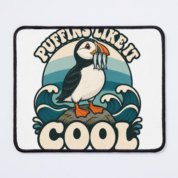 Item preview, Puffins Like It Cool – Cute Atlantic Puffin Ocean Adventure Sticker designed and sold by OMAR SAYOURI.