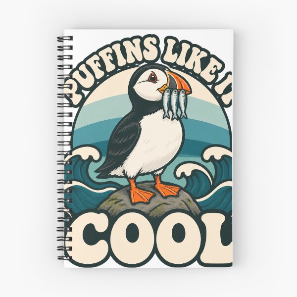 Item preview, Puffins Like It Cool – Cute Atlantic Puffin Ocean Adventure Sticker designed and sold by OMAR SAYOURI.