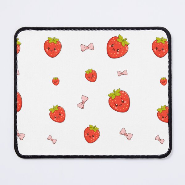 Item preview, Cute Strawberry Bow Pattern – Coquette Fruit Design designed and sold by lunadesignsmoon.