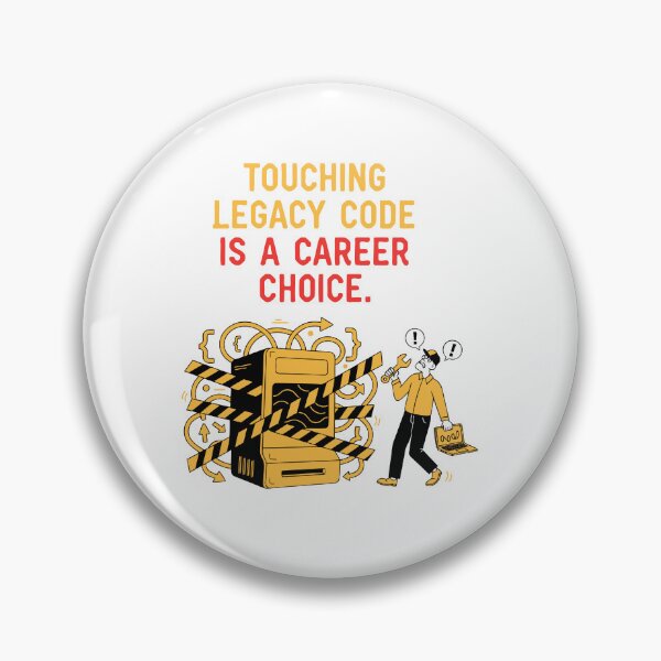 Item preview, Touching Legacy Code Funny Programmer Developer T-Shirt designed and sold by Design-Pro-21.