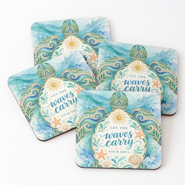 Item preview, Boho Sea Turtle Ocean Waves designed and sold by Pure Craft.