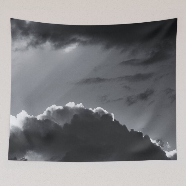 Aperçu de l'œuvre Nuages noirs et blancs créée et vendue par Swooncake Press.