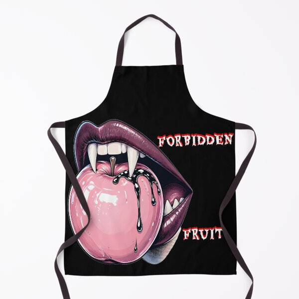 Item preview, Forbidden Fruit Gothic Vampire Lips and Pink Apple designed and sold by CraftyValley.